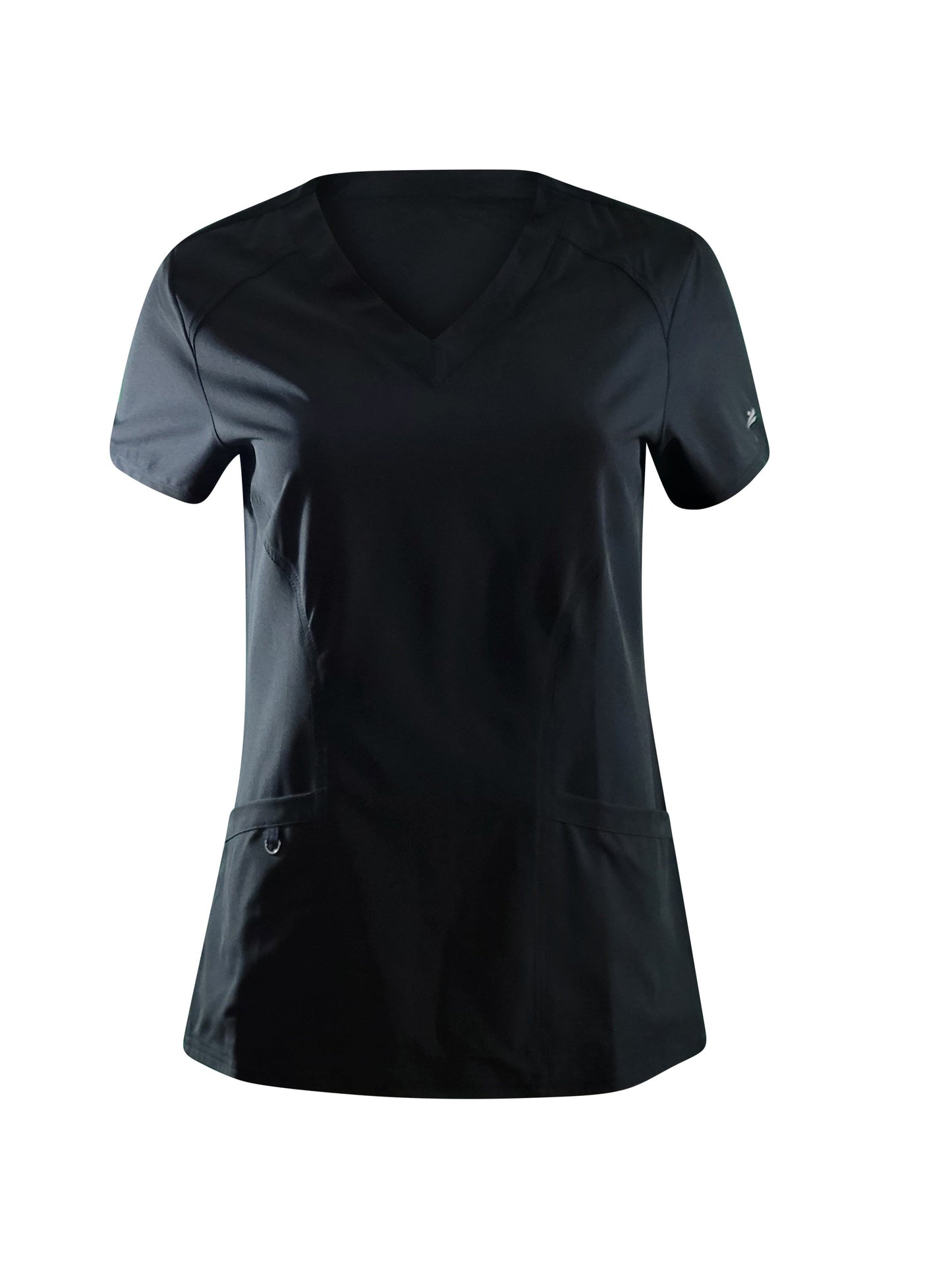 Black V-neck Top