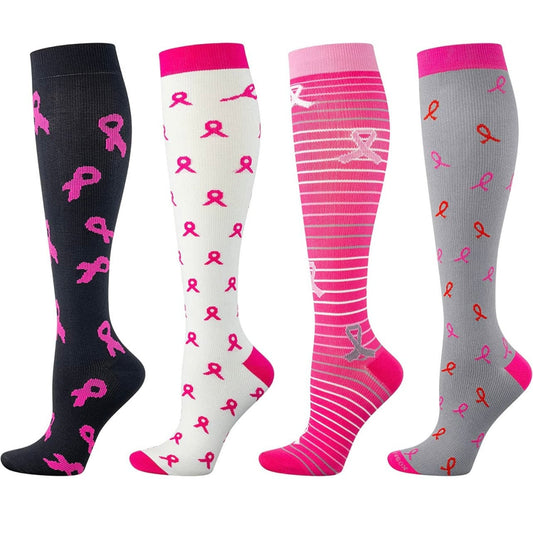 Breast Cancer Awareness Compression Socks