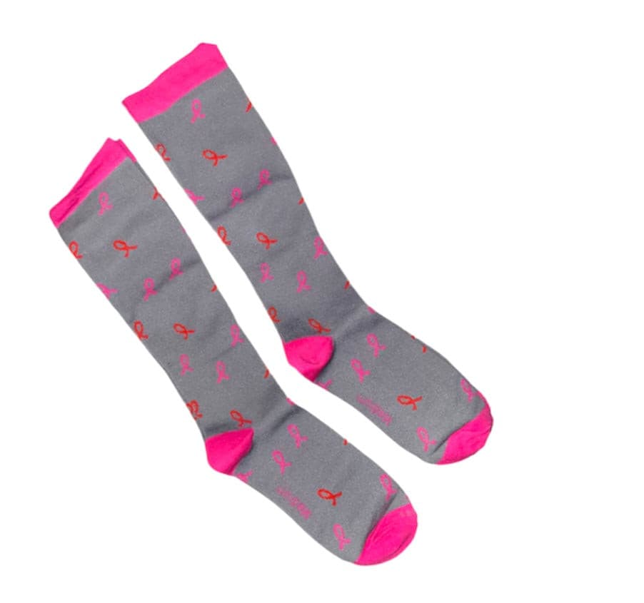 Breast Cancer Awareness Compression Socks